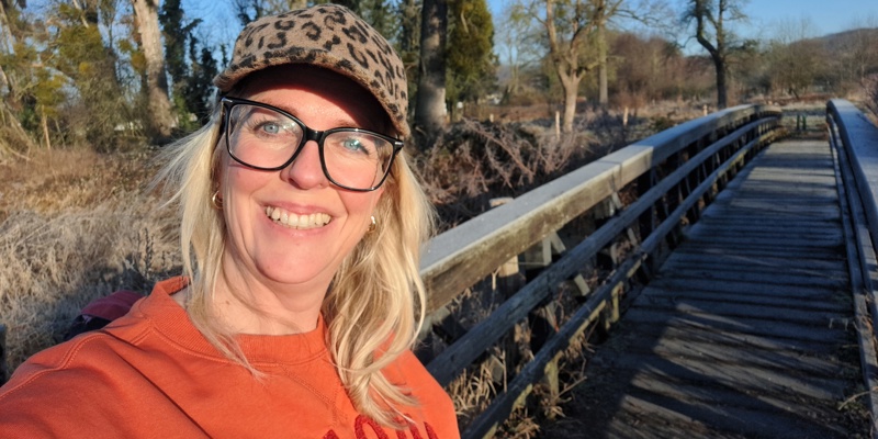 Selfie van blogger bregje tijdens haar wandeling in Ingendael.