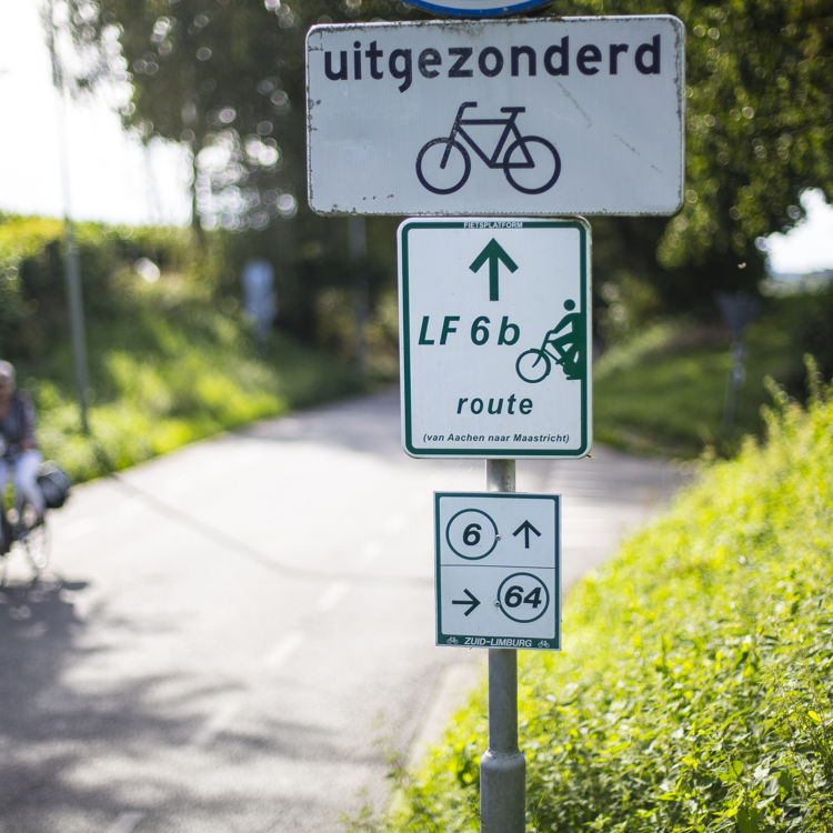 Knooppunten bewegwijzering Routepunt Zuid-Limburg