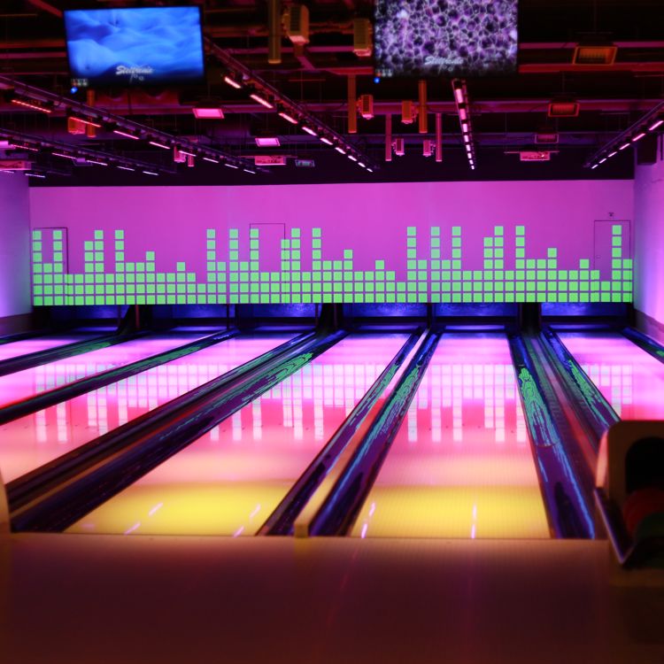 De bowlingbanen bij Landal in Vaals