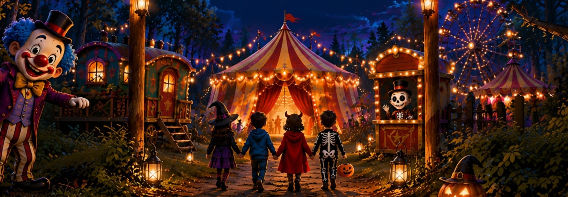 Halloweentocht kids/family 'Ravenspook Circus'